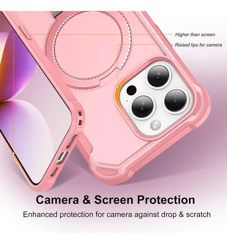 Compatible With iPhone 12 Pro Max Case & iPhone 13 Pro Max C Pink