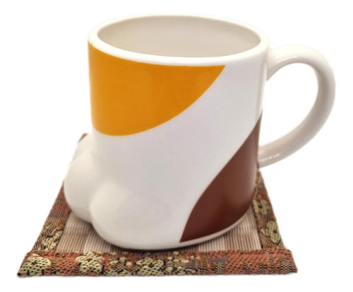 Cat's Paw Mug With Japanese Tatami Coaster (mike) 8.5oz P...