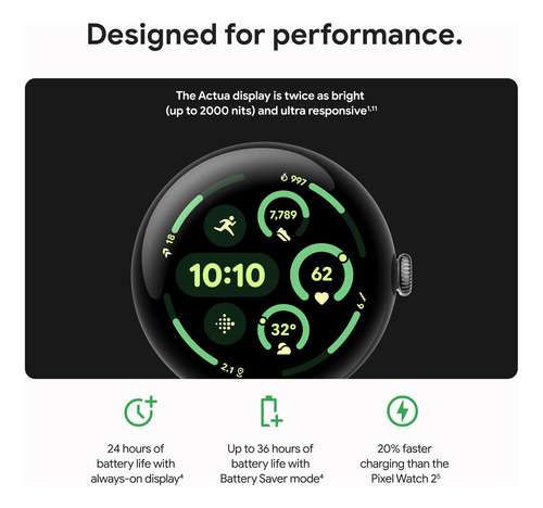 Reloj Inteligente Google Pixel Watch 3 De 45 Mm Con Android