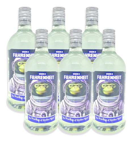 Vodka Destilado Fahrenheit Classic 750ml Argentina Caja X6u