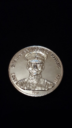 Medalla Juan Vicente Gomez 70grs 1989. Plata Ley 1000