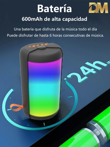 Ms2202 Bocina Portátil Bluetooth Inalambri, Usb, Aux, Sd, Fm