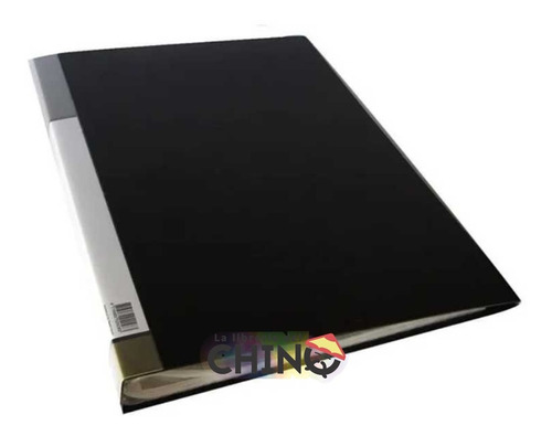 Imagen 1 de 6 de Carpeta The Pel A4 Con 60 Folios Transparentes. Color Negro
