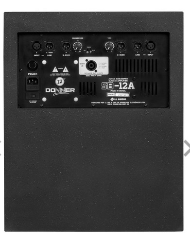 Caixa De Som Subwoofer Ativo 500w Donner Sb12a Ll Áudio Novo