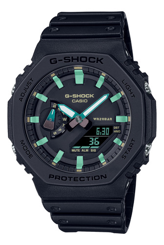 Reloj G-shock Ga-2100rc-1a Resina Hombre Negro