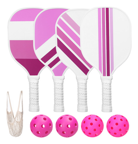 Set De Raquetas De Pickleball, Juego De Pelotas, Raquetas De