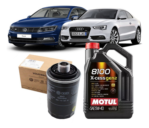 Kit Filtro Aceite Tiguan 2.0 Tsi 2011 2012 2013 Orig+aceite