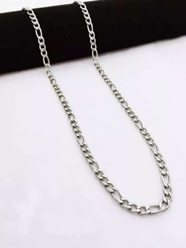 Imagen 2 de 3 de Cadena En Acero Quirúrgico Plateado Cadenitas Regalo Joyas