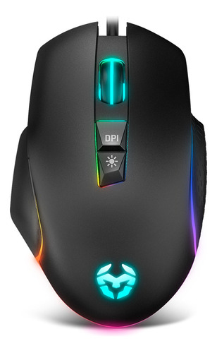 Mouse Gamer Krom Keos Rgb 6400 Dpi Color Negro