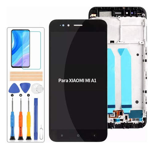 A Para Xiaomi Mi A1 5x Pantalla Lcd Táctil Con Marco Negro