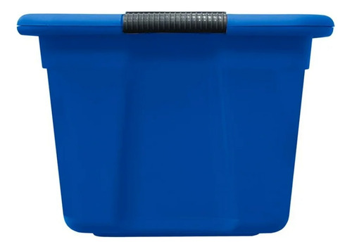 Caja Plastic Trends Miami Plástico 19 Litros Con Tapa Azul