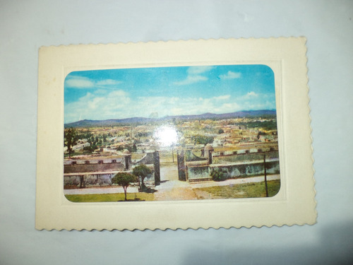 Vintage (c 1960) Tarjeta Navideña Fuerte De Guadalupe Puebla