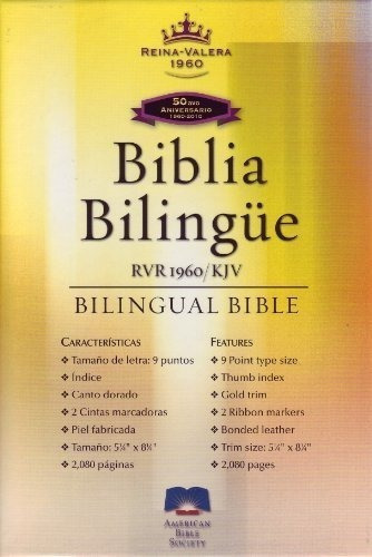 Rvr60-kjv Black Bonded Leather (spanish And English., de American Bible Soci. Editorial American Bible Society en inglés