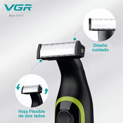 Barbeador USB recarregável Vgr V-017