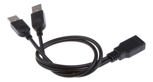 30cm Usb-a Hembra A 2 Puertos Usb Macho Y-splitter Cable