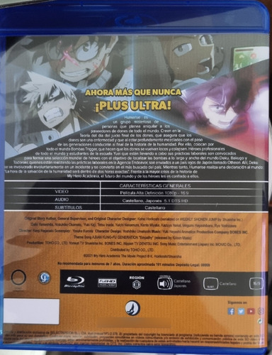 My Hero Academia: World Heroes Mission Blu Ray Subtitulos