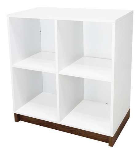 Mueble Organizador Multiusos 4 Nichos Hogar/ Oficina Color Blanco