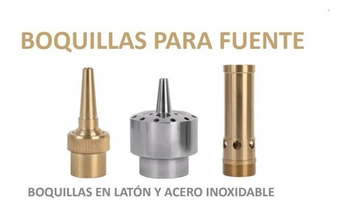 Boquilla Para Fuentes Panda Efecto Lineal De Laton 4 Pzas