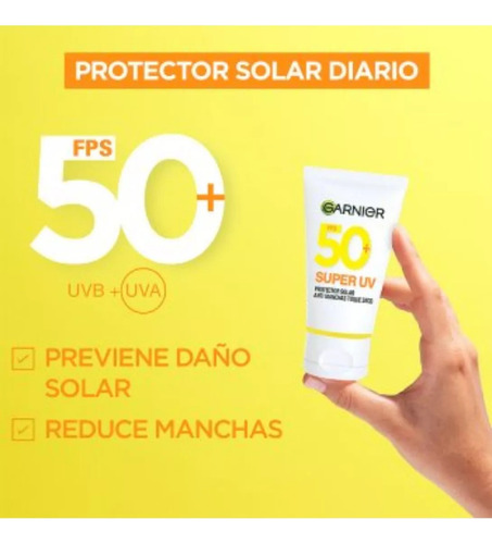 Protector Solar Super Uv Toque Seco 40ml Garnier