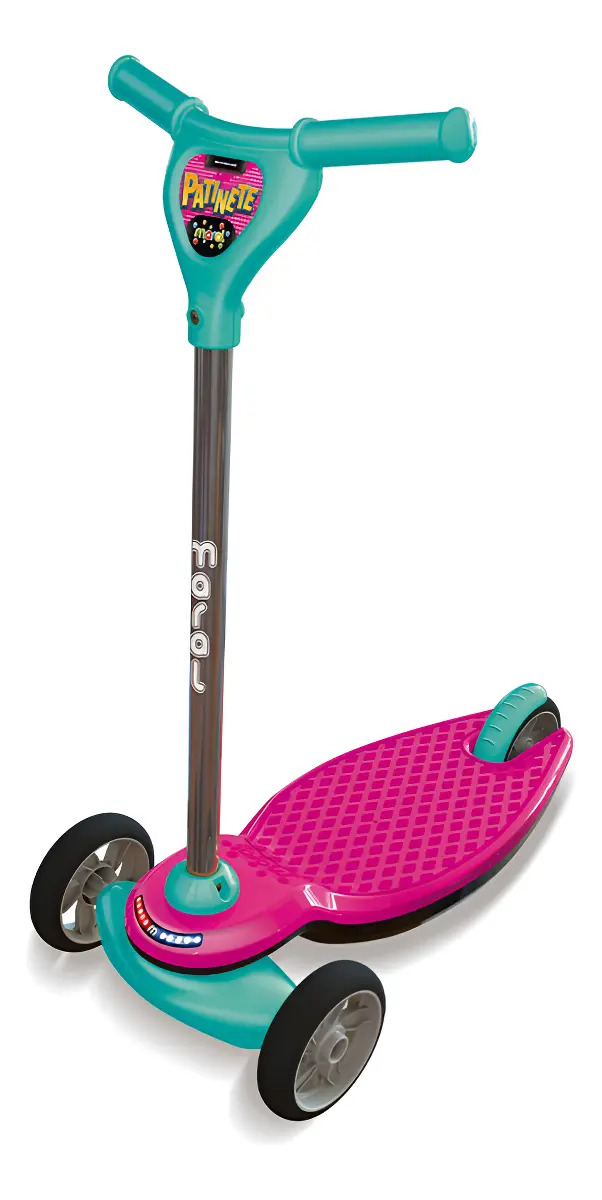 Patinete Infantil de 3 Rodas Maral Rosa Liso