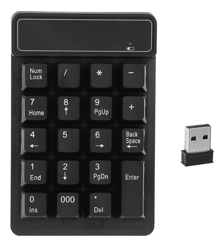 Teclado Numerico Inalambrico 19 Digital Comoda Tacto Usb 2,4