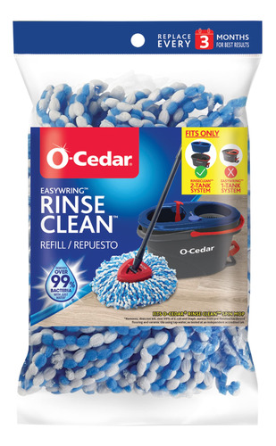 O-cedar Easywring Rinseclean - Recambio De Microfibra Girato