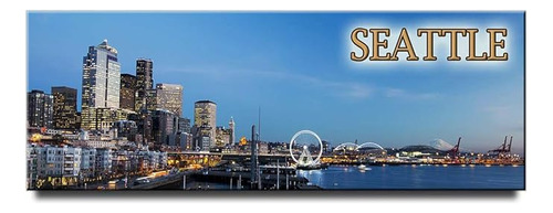 Iman Panoramico Seattle Para Nevera Recuerdo Viaje Washingto