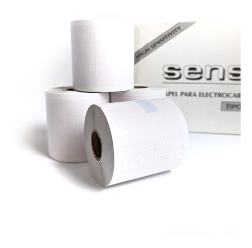 Papel Termosensible Para Ecg 63mm X 30mts - 8 Rollos