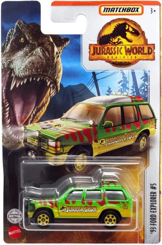 Mattel Matchbox Jurassic Park / World Ford Explorer 1993 #5 