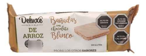 Galletas De Arroz Bañadas Chocolate Blanco Deluxe Bla Bla