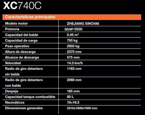 Mini Cargadora Iron Xc740 C Aire Acond, (2025)