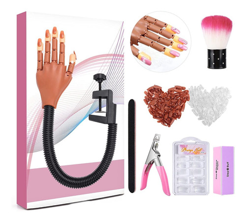 Mano De Práctica Para Uñas Acrílicas, Kits De Entren...