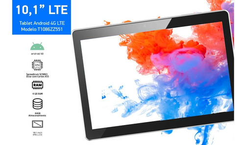 Tablet 10,1  32gb 4g Lte Incluye Funda