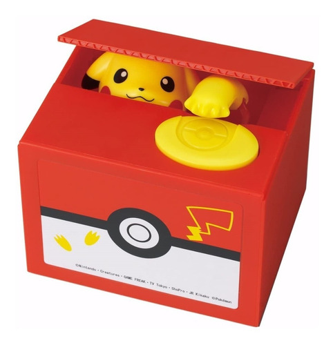 Alcancia Pikachu Roba Monedas Coin Bank Shine Original !*!*!