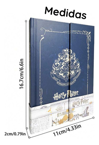 Libreta Premium Planeador Harry Potter Oficial Potterheads