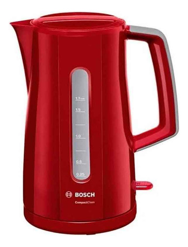 Jarra Eléctrica Bosch Hervidora De Agua Roja Base 360