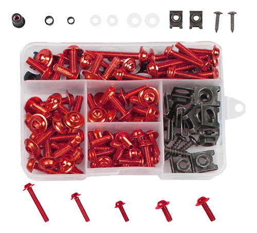 Kit De Pernos De De Motocicleta, 177 Piezas M5 M6 Tornillos