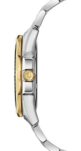 Reloj Bulova 98b329 Quartz Hombre Acero Inoxidable Wr100 Ful