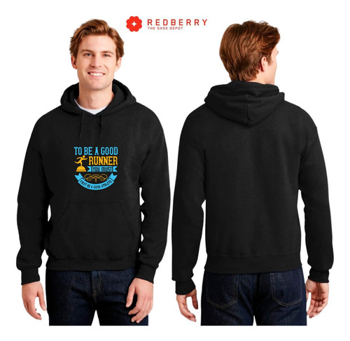 Sudadera Hombre Hoodie Running Correr Maratón 044