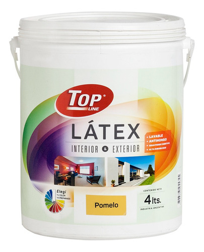 Latex Interior / Exterior Top Line Pomelo 4 Lts