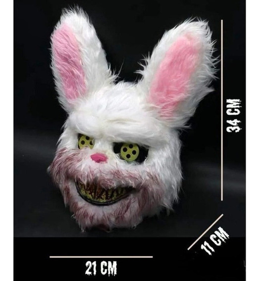Máscara De Peluche De Conejo Resplandeciente De Halloween 47 Máscara De Peluche De Conejo Resplandeciente De Halloween 47