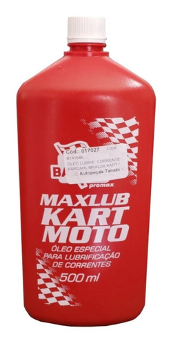 Óleo Lubrificante Corrente Bardahl Maxlub Kart E Moto 500ml