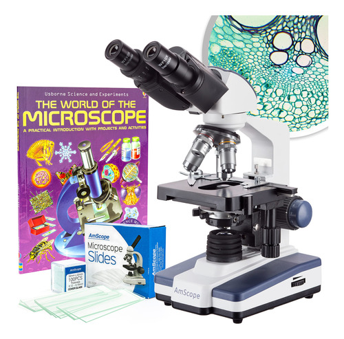Amscope Microscopio Compuesto Binocular Siedentopf B120c-wm.