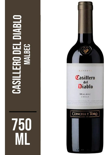 Vinho Tinto Chileno Malbec 750ml Casillero Del Diablo