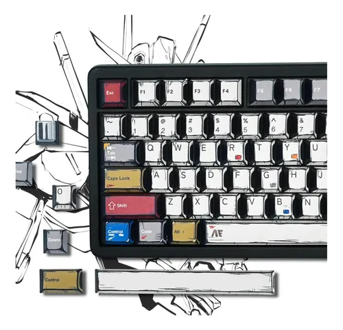 comprar Retro Pbt Pbt Keycaps-cherry Keycaps, Manga Theme Keycaps Po