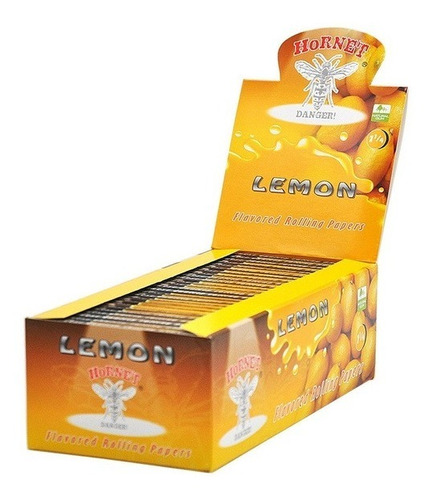 Caja 50 Libritos Papel De Fumar 1 1/4 Con Sabor Hornet