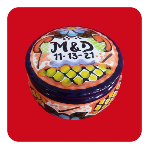 Imagen 2 de 10 de Set 40 Alhajero De Talavera Poblana Color 8cm P/recuerdo Lhj