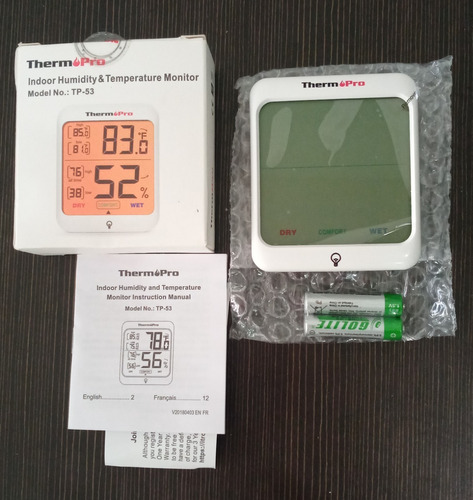 Medidor Temperatura Y Humedad Mod. Tp-53 Thermopro