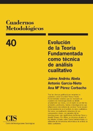 Libro Evolucion De La Teoria Fundamentada Como Tec  De Andre