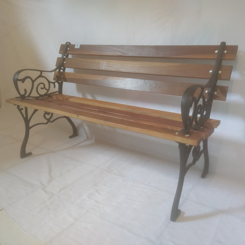 Banco De Jardim Frances 7 Réguas 120 Cm Madeira De Lei